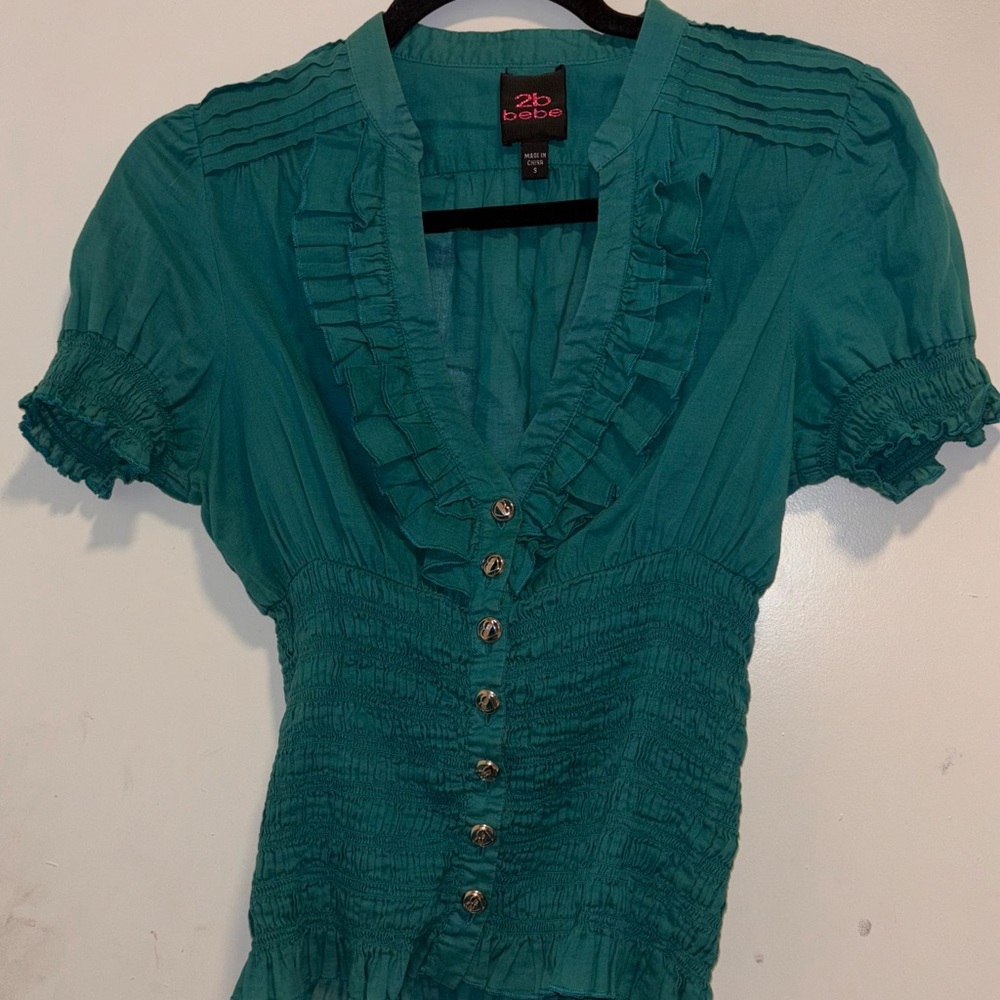 Y2K 2Bebe Ruffled Blouse